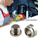 O2 Oxygen Sensor Metal Weld On Bung & Plug Wideband Cap Set Nut & T9L2
