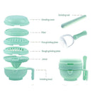 9pcs/set Baby Food Supplement Grinding Bowl Manual Fruit Puree Grinder