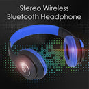 TC-555 Stereo Wireless Bluetooth Headphone Over-Ear Folding Headset (Blue)