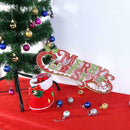 Glitter Merry Christmas Alphabet Cards Hanging Christmas Tree Decor(02)