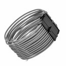 New 30cm 24Pin Power Adapter Extension Cord Computer Gray dg FSZ