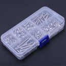 170Pcs M4 Stainless Steel Hex Drive Button Head Socket Cap Bolts Screws Nut L5C1