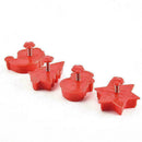 4PCS Christmas Cookie Plunger Cutter Mould Fondant Set Gift Cake M5L5 Mold K6T0