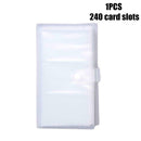 Transparent Plastic Cover Business Card Book Card Holder Cards Insert F 240 R8Q2