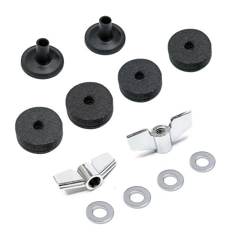 Drum Accessories Kit: Cymbal Felts, Cymbal Sleeves, Wing Nuts