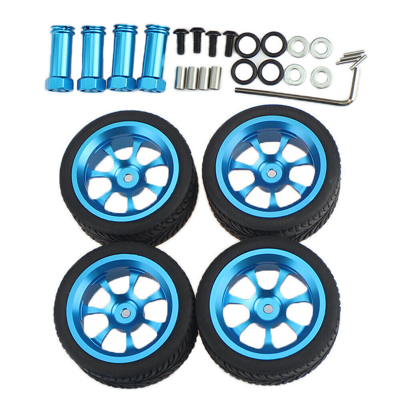 RC Rubber Wheel Rim Tyre for WLTOYS 144001 124018 124019 RC Car Parts