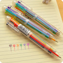 Novelty 6 Color Ballpoint Pen Ballpen For Kids Child Student Office Supplies LJ