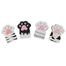4pcs/Set Cat Paw Magnetic Bookmarks Books Marker of Page Stationery School