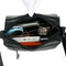Women Washed PU Crossbody Bag Large Capacity Mother Zipper Shoulder Pouch