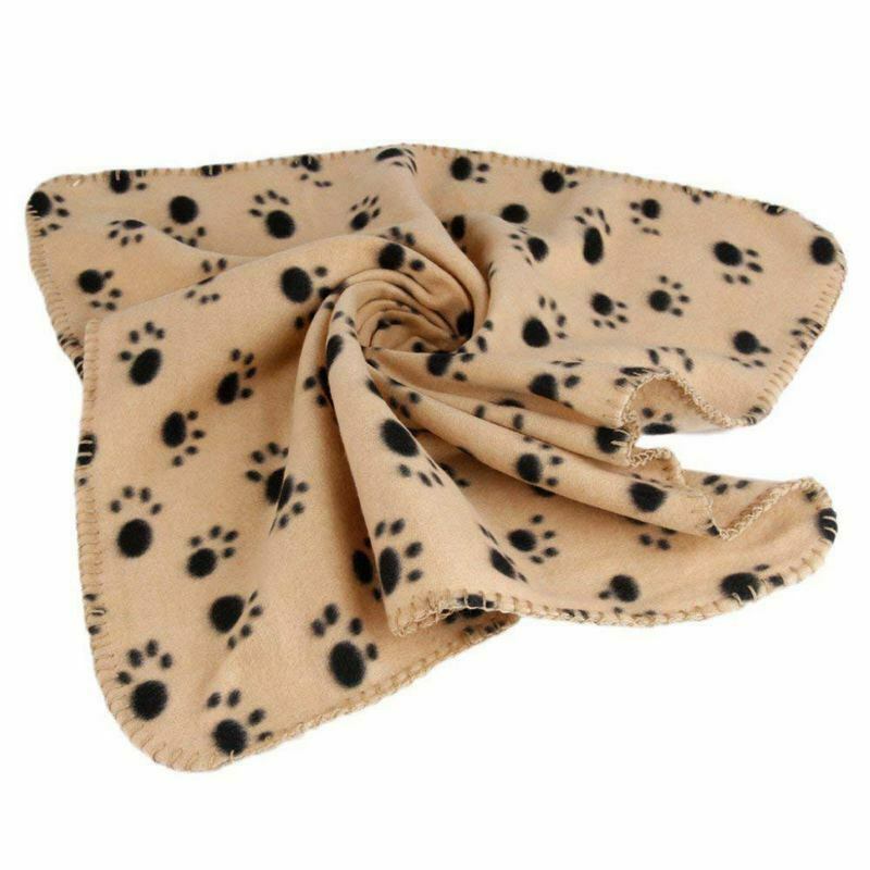 3 x Large Dog Cat Pet Soft Fleece Blankets 70cm X 100cm R7M1