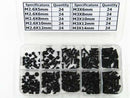 M2.6/M3 Cross countersunk Head Self Tapping Screws Black Assortment Kit 240 pcs