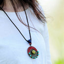 Ethnic Style Accessories Hand-Knitted Pine Wax Line Bohemian Style Necklace