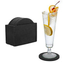 Round Felt Coaster Cup Mat Pad Storage Box For Bowl Mug Glass Plate Creativ R2T8
