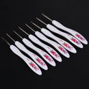 Crochet Hook Set Aluminum Alloy + Plastic Ergonomic Knitting Crochet Needle