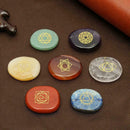 7Pcs/Set Engraved Spiritual Healing Meditation Palm Reiki Ene Chakra E8F3 S T4J5