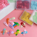 50x Girl Hair Clips 10 Assorted Colors Non-Slip Metal Hair Barrettes Hair