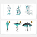 Womens Reverse Umbrella Double-Layer Uv Protection Upside Down Umbrella