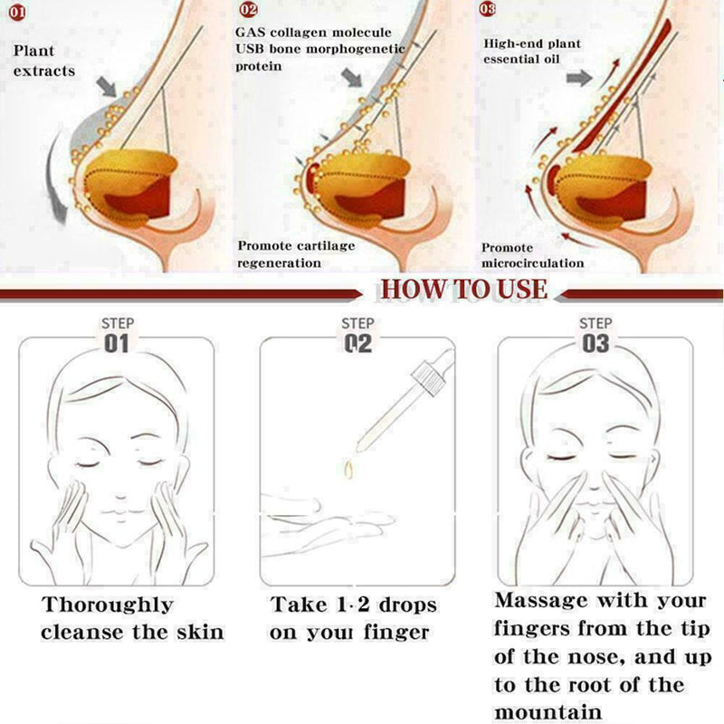 Shaping Nose Oil Nose Smaller Hypertrophy Improve Beautify Lift Magical New P8W3