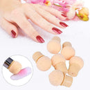 Reusable UV Gel Nail Art Painting Gradient Shading Pen Brush 6 Pcs Sponge H W6R8