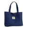 Women Travel Canvas Handbag Casual Letter Print Lunch Shopping Bag (Blue)