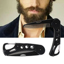 Portable Beard Comb Men Shaving Pocket Comb Male Stainless Steel Mustache3c