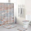 180X180Cm Waterproof Bathroom Shower Curtain Toilet Cover Mat Non-Slip Rug