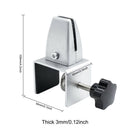 2pcs Clamp Adjustable Desktop Partition Retainer Clips Aluminum Alloy C-shaped
