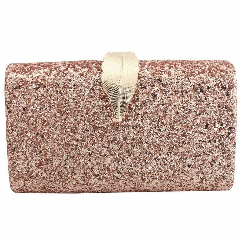 Women Evening Clutch Bag Glitter Purse Fashion Handbags for Dance Wedding P S4U8