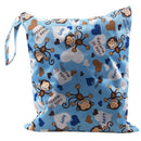 Baby cloth waterproof diaper bag Reusable washable diaper Double zip closur