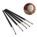 5Pcs Polymer Clay Tools Carving Craft Brush Pottery Tools Clay Sculpture Nail