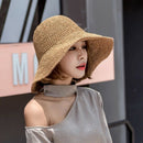 Fashion Lady Straw Hat Women Summer Sun Visor Sunhat Floppy Bucket Cap Fema