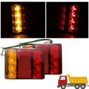 2Pcs/Set Trailer Lights LED 12V Tail Brake Rear Stop Turn Lamps Signal Indi W1A0