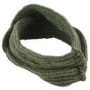 Winter Women Knit Bohemia Weaving Cross Headband Handmade Hairband Head wra