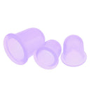 4 Pieces Lava Natural Stones with 6 Pieces Silicone Massage Vacuum Body and