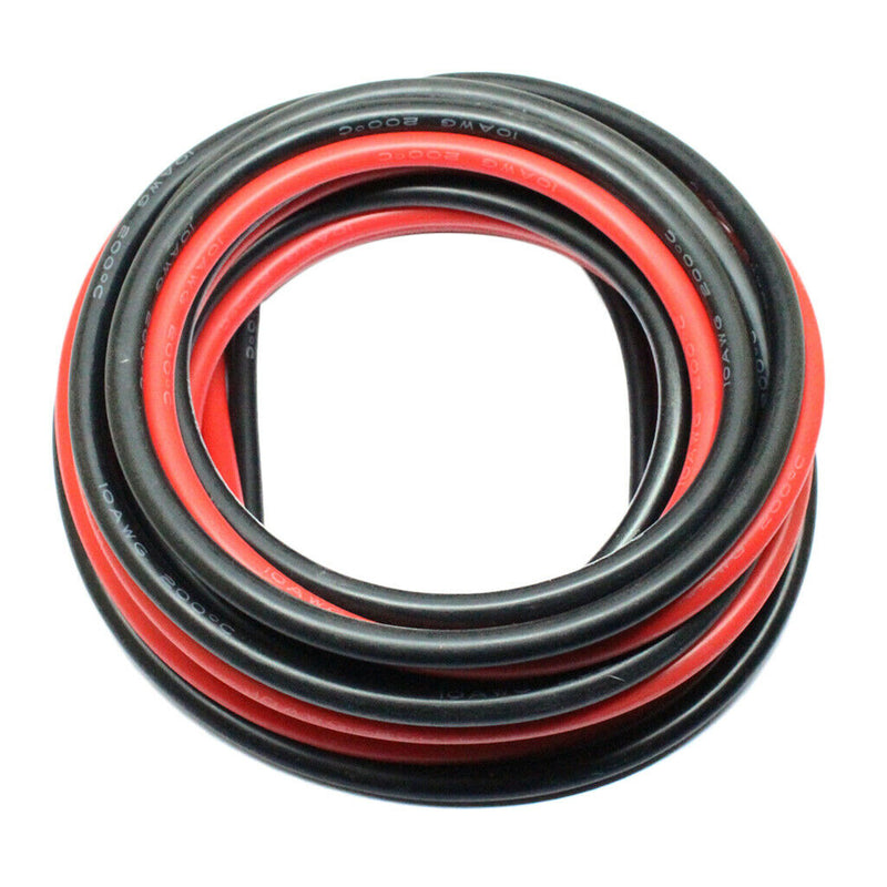 2 Roll 10AWG Super Flexible High Temperature Resistant Silicone Wire Cable