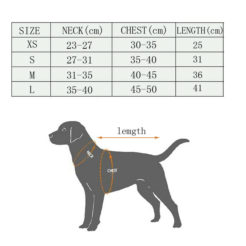 2 x Pet Recovery Suit for Abdominal Wounds or Skin Diseases, E-Collar