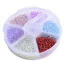 1080Pcs/Box Mixed Colors Open Jump Ring Split Rings Jewelry Making FindingTEUS