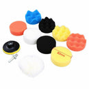 11pcs 3"/80mm Compound Drill Buffing Sponge Pads Kit for Car Sanding Polishing