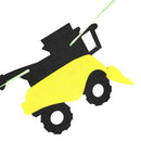 green tractor happy birthday banner garland for construction vehicle party-AU3C