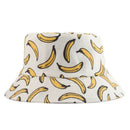 Summer Outdoor Bucket Hat Unisex Summer Bucket Cap Banana Print Fishing Fis T6V1