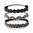 3 Pack Cute Fashion Headbands Elastic Fashionable Handmade Hair Band for Wo D2T9
