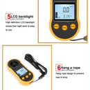Rz818 Anemometers Anemometer Lcd Digital Wind Speed Meter Portable Anemomet