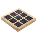 9 Grids Bamboo Jewelry Display Ring Display Stand Holder Showcase Organizer