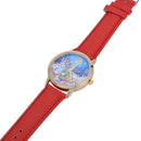 Christmas Pattern Analog Quartz Vogue Watches Leather Analog Quartz Wristwa