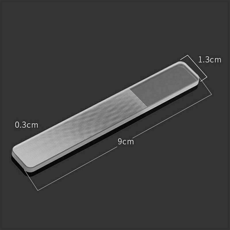 Professional Nano Polished Glass Nail File Transparent Shiner Grinding Sand Y2D9