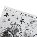 Space Astronaut Wall Stickers Bedroom Living Room Background Home Decorativ@