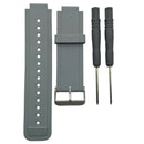 2x Silicone Band Strap Bracelet for Garmin Vivoactive Smart Watch Gray+Blue