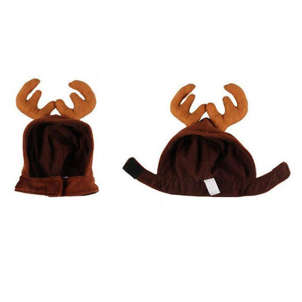 Christmas Pet Cute Reindeer Costume Hat for Cat and Small Dog