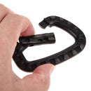 5pcs Outdoor Carabiner D-Ring Key Chain Clip Hook Camping Plastic Buckle M&O