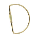Durable Brass Screw Lock Keychain Ring Clip Tool Hook Clasp D shape
